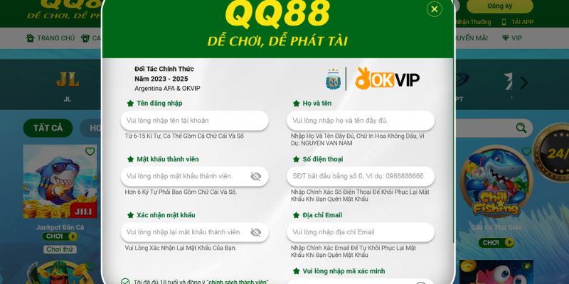 Quy trình tạo tài khoản nhanh chóng chỉ trong vài bước