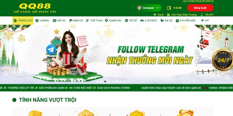 Thành viên với  làm quen Giao diện web, ứng dụng QQ88 app rất dễ dàng